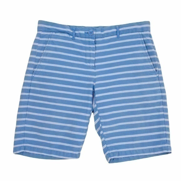 GAP Pants - Gap Striped Boyfriend Roll Up Shorts